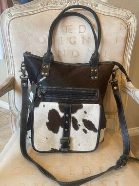 Myra-Mesa Maverick Tote Bag In Black & White